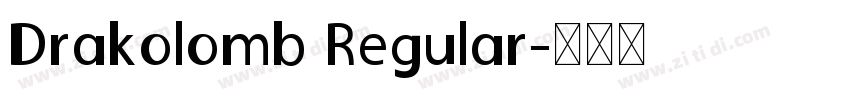 Drakolomb Regular字体转换